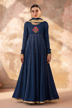 TANIA - NAVY PISHWAS SET