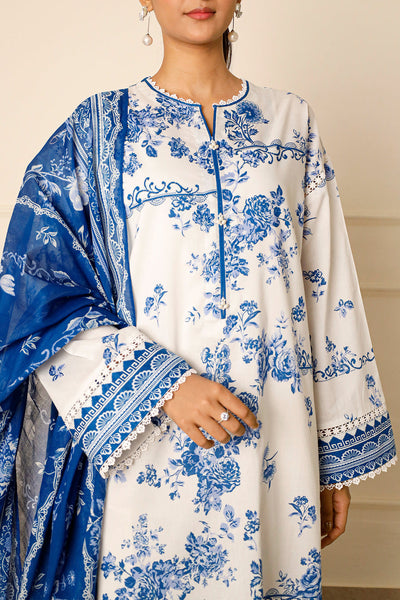 3 Piece Stitched Lawn Suit - Ready To Wear