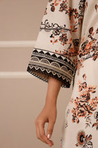 3 Piece Stitched Lawn Suit - Ready To Wear