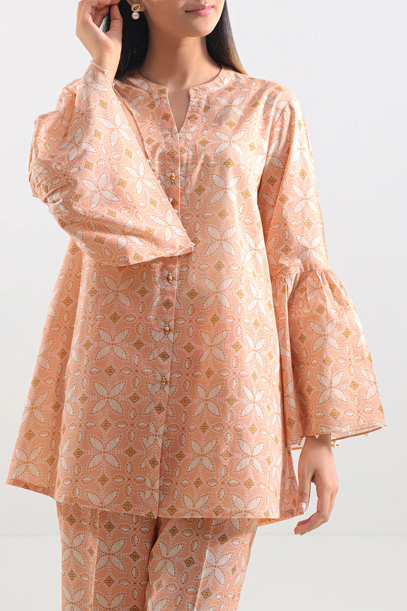 2 Piece Stitched Lawn Suit - Ready To Wear