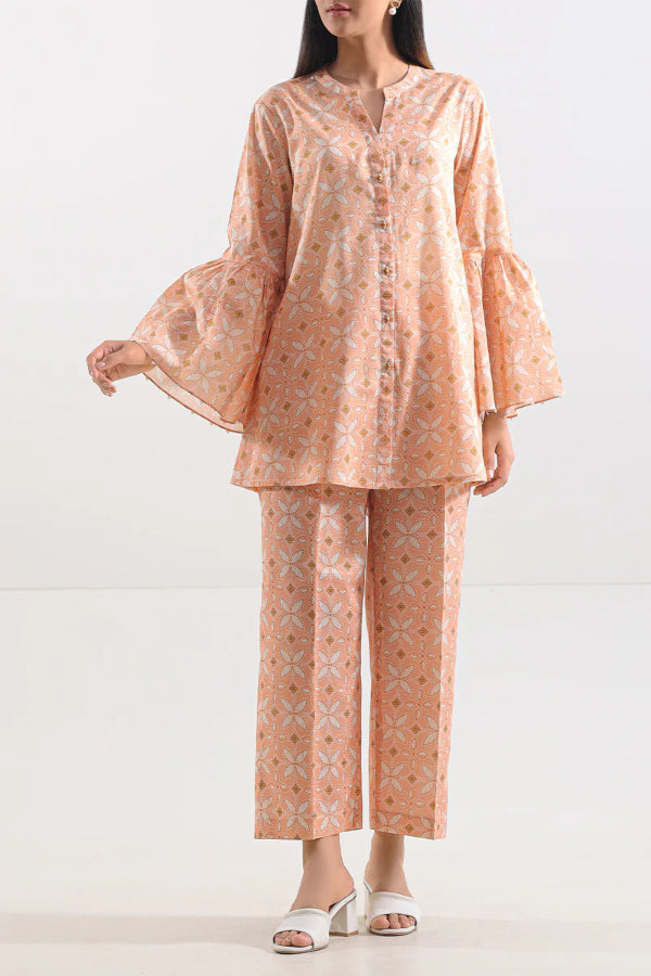 2 Piece Stitched Lawn Suit - Ready To Wear