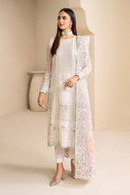 03-Piece Chiffon Suit With Embroidery - Ready To Wear