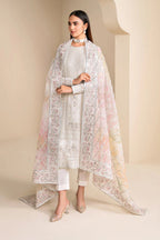 03-Piece Chiffon Suit With Embroidery - Ready To Wear