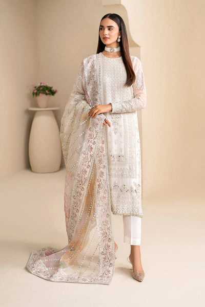 03-Piece Chiffon Suit With Embroidery - Ready To Wear