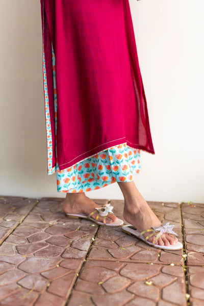 Rania - Plum Kurta Set