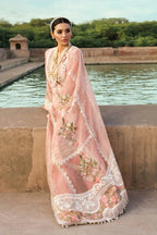 3 Piece Stitched Chikankari Embroidery Suit - Ready To Wear