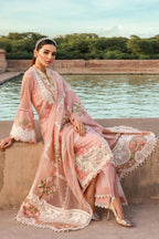 3 Piece Stitched Chikankari Embroidery Suit - Ready To Wear