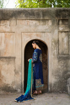 03-Piece Heavy Embroidered Chiffon Suit - Ready To Wear