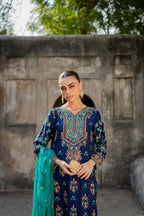 03-Piece Heavy Embroidered Chiffon Suit - Ready To Wear