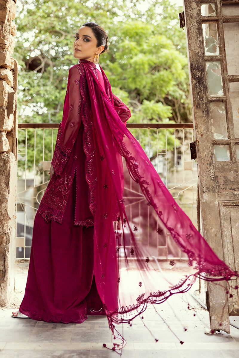 3 Piece Stitched Chiffon Suit - Ready To Wear