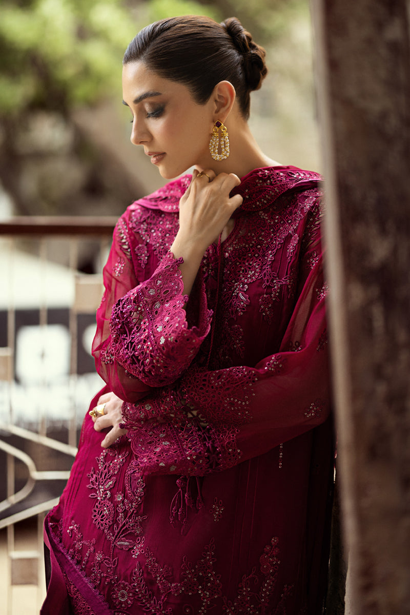 3 Piece Stitched Chiffon Suit - Ready To Wear