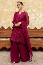 3 Piece Stitched Chiffon Suit - Ready To Wear