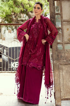3 Piece Stitched Chiffon Suit - Ready To Wear