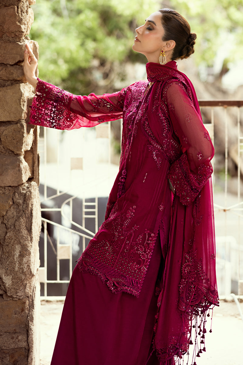 3 Piece Stitched Chiffon Suit - Ready To Wear