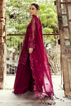 3 Piece Stitched Chiffon Suit - Ready To Wear