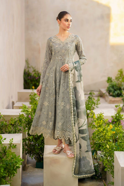 3 Piece Stitched Lawn Suit - Ready To Wear
