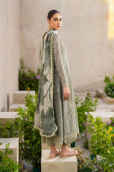 3 Piece Stitched Lawn Suit - Ready To Wear