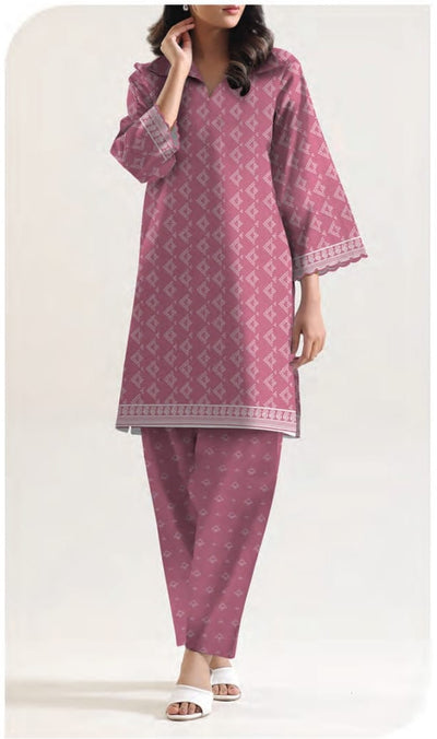2 Piece Stitched Lawn Suit - Ready To Wear