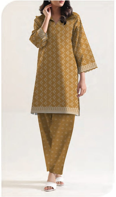 2 Piece Stitched Lawn Suit - Ready To Wear