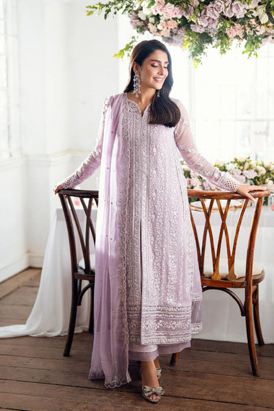 3 Piece Stitched Chiffon Embroidery Suit - Ready To Wear