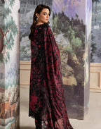 3 Piece Stitched Embroidery Lawn Suit - Ready To Wear