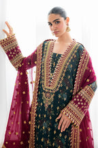 3 Piece Stitched Chiffon Embroidery Suit - Ready To Wear