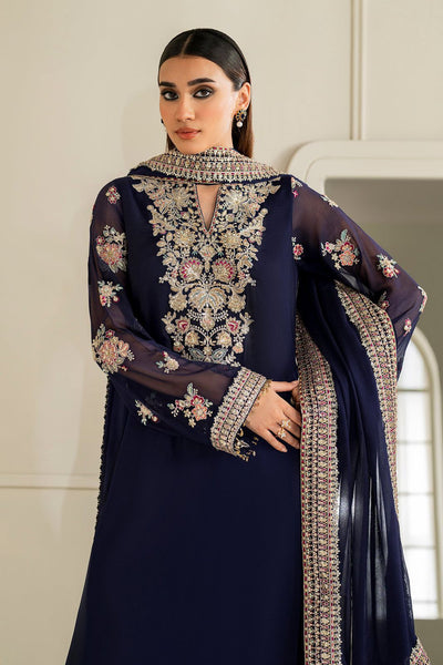3 Piece Stitched Chiffon Suit - Ready To Wear