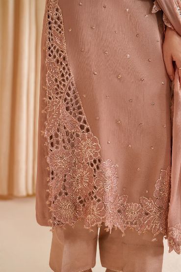 3 Piece Stitched Chiffon Suit - Ready To Wear