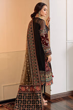 3 Piece Stitched Embroidered Chiffon Suit - Ready To Wear