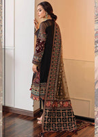 3 Piece Stitched Embroidered Chiffon Suit - Ready To Wear