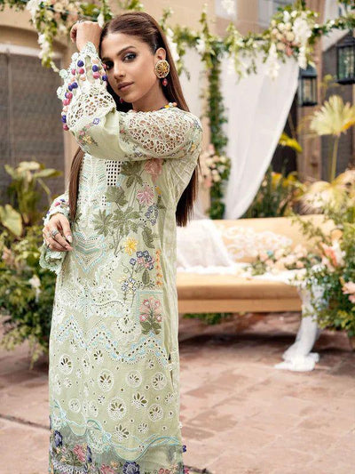 3 Piece Stitched Lawn Suit - Ready To Wear