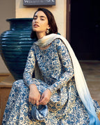 3 Piece Stitched Lawn Suit - Ready To Wear