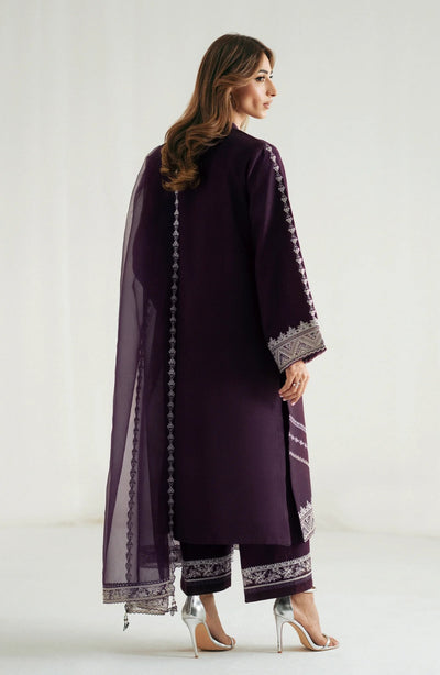 3 Piece Stitched Chiffon Suit - Ready To Wear