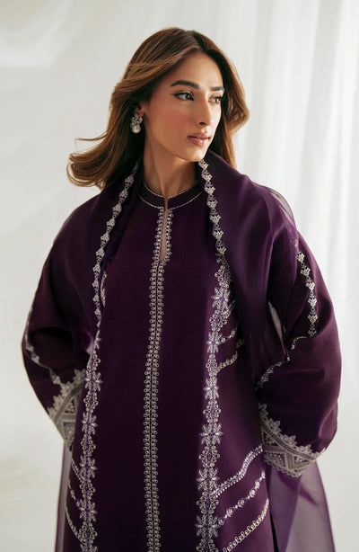 3 Piece Stitched Chiffon Suit - Ready To Wear