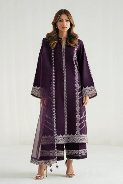 3 Piece Stitched Chiffon Suit - Ready To Wear