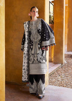 3 Piece Stitched Embroidered Lawn Suit - Ready To Wear