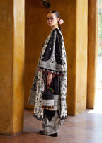 3 Piece Stitched Embroidered Lawn Suit - Ready To Wear