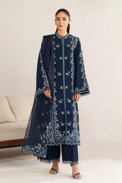 3 Piece Stitched Lawn Suit - Ready To Wear