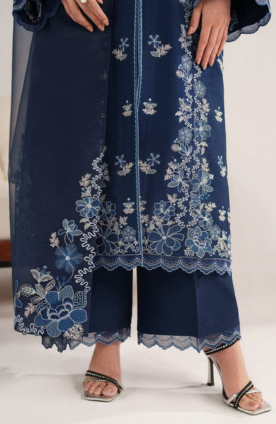 3 Piece Stitched Lawn Suit - Ready To Wear