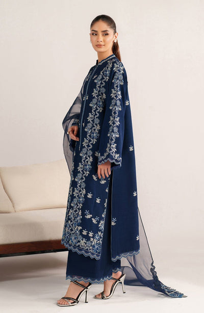 3 Piece Stitched Lawn Suit - Ready To Wear