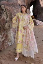 3 Piece Stitched Lawn Suit - Ready To Wear