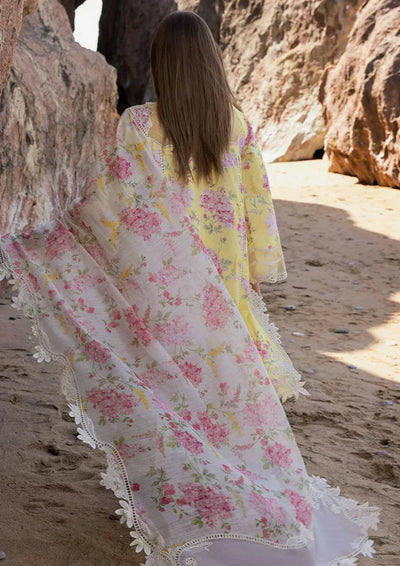 3 Piece Stitched Lawn Suit - Ready To Wear