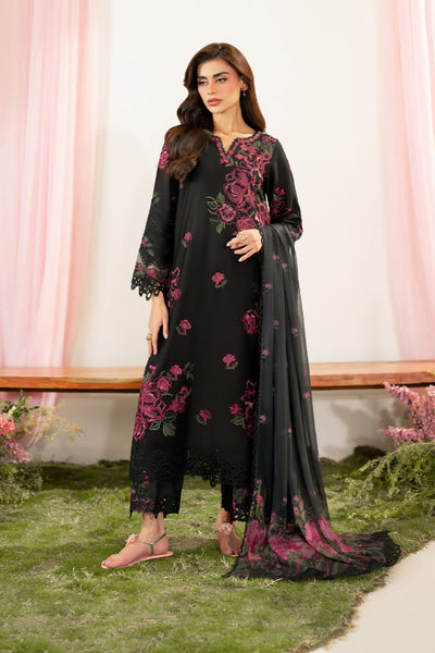 3 Piece Stitched Lawn Suit - Ready To Wear