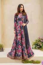 3 Piece Stitched Lawn Suit - Ready To Wear