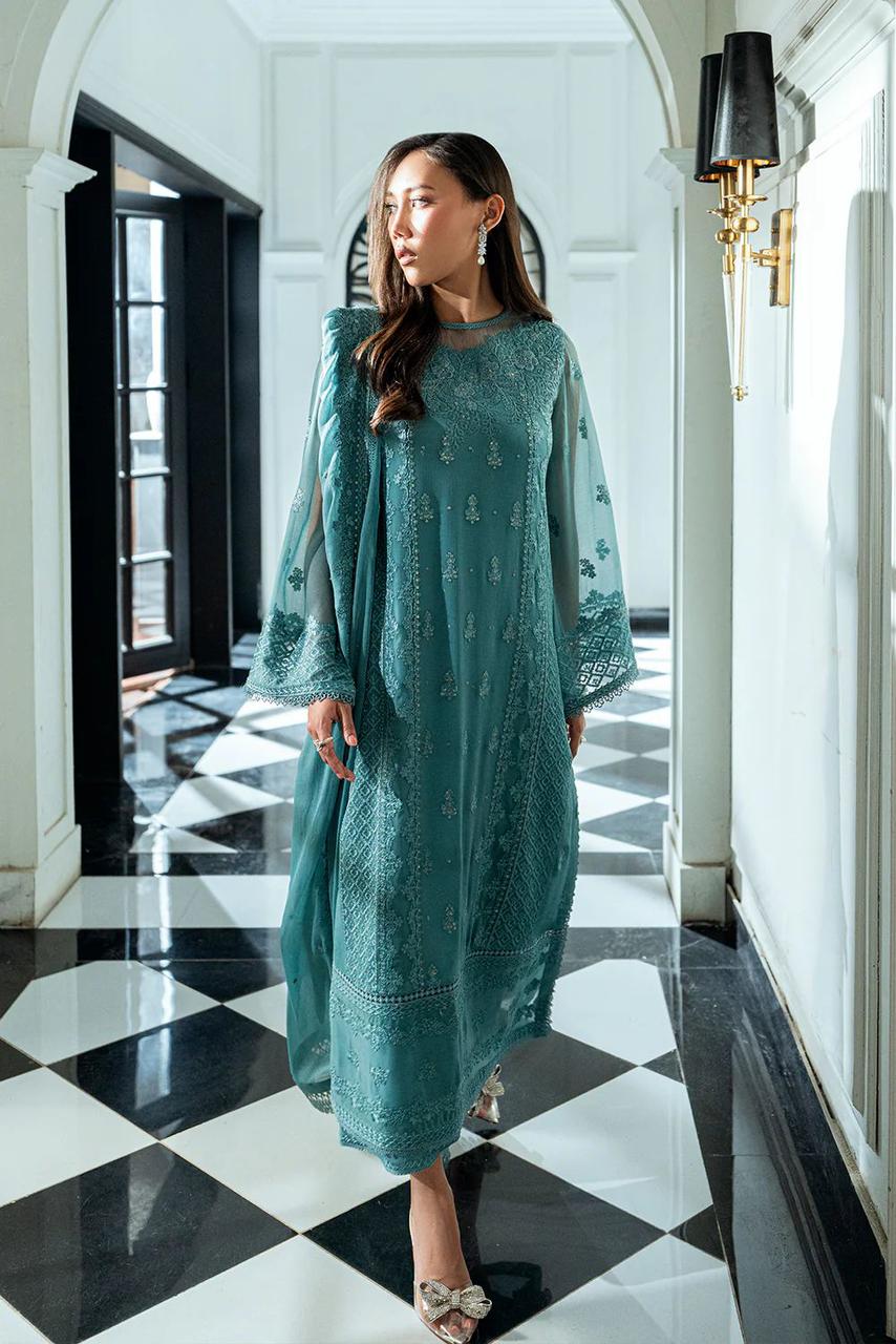 3 Piece Stitched Embroidered Suit - Ready To Wear The Suit Boutique 3 Piece Stitched Embroidered Suit - Ready To Wear The Suit Boutique