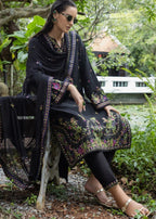 3 Piece Stitched Lawn Suit - Ready To Wear