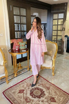 03-Piece Thread Embroidered Egyptian Lawn Suit - Ready To Wear