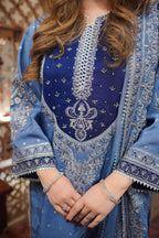 03-Piece Fully Heavy Embroidered Lawn Suit - Ready To Wear