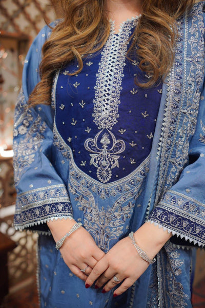 03-Piece Fully Heavy Embroidered Lawn Suit - Ready To Wear