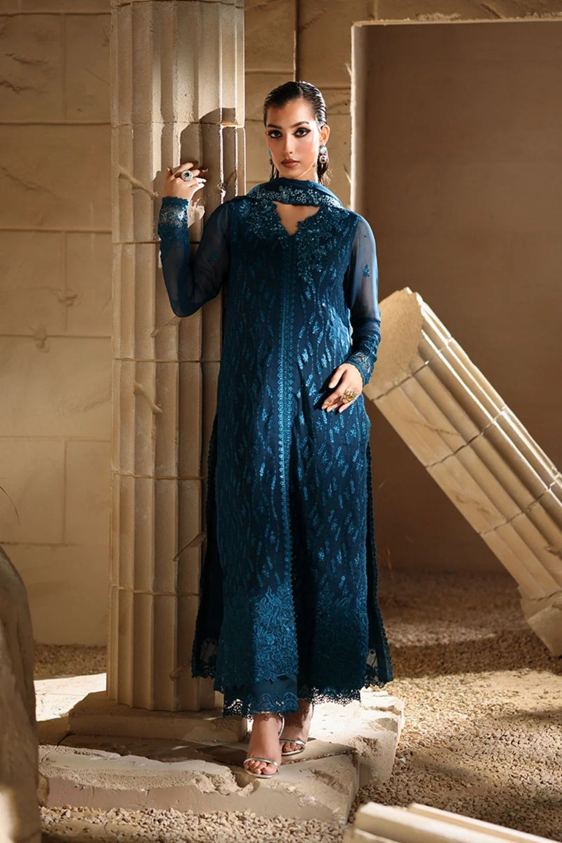 03-Piece Chiffon Suit With Embroidered - Ready To Wear – The Suit Boutique